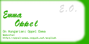 emma oppel business card
